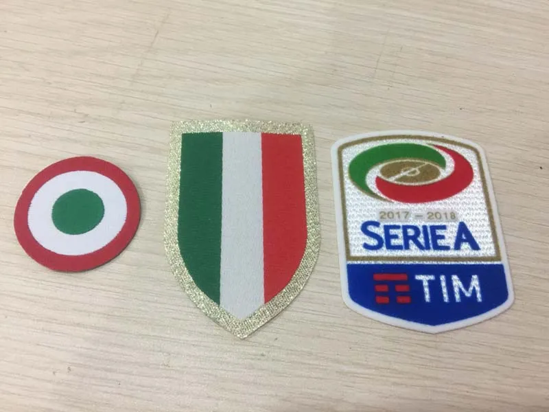 Italia нашивка кальцио 17 18 красная coppa круглая повязка Scudetto + итальянские нашивки