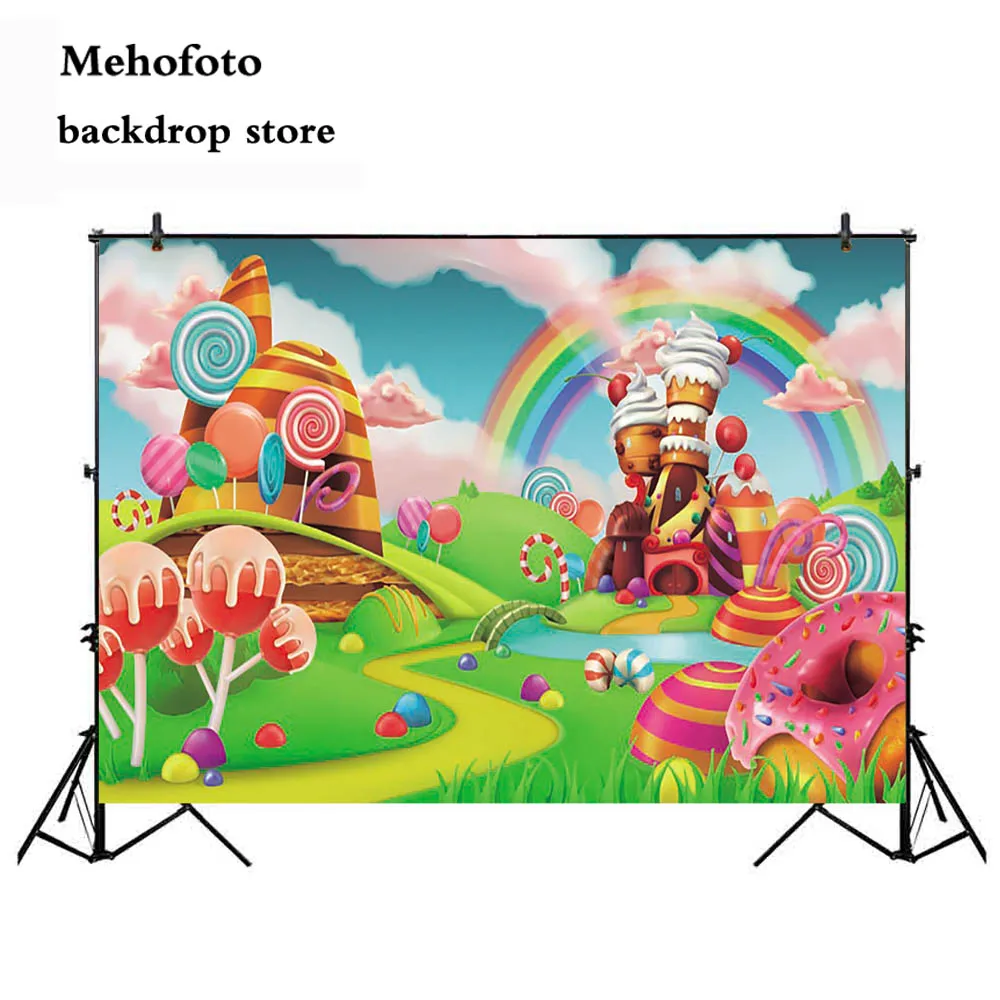 Фоны для фотосъемки Mehofoto Candy Bar украшения тематических вечеринок реквизит с