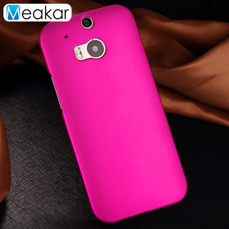 rose red Матовая Пластик Coque 5.0For Htc One M8 чехол для Htc One M8 глаз M8S M8ew телефона чехол-лента на заднюю панель - Цвет: rose red