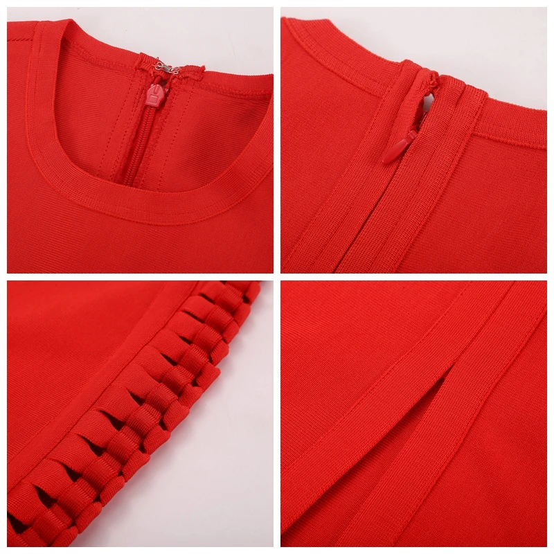 Женское вечернее облегающее платье CIEMIILI с круглым вырезом модельное Клубное