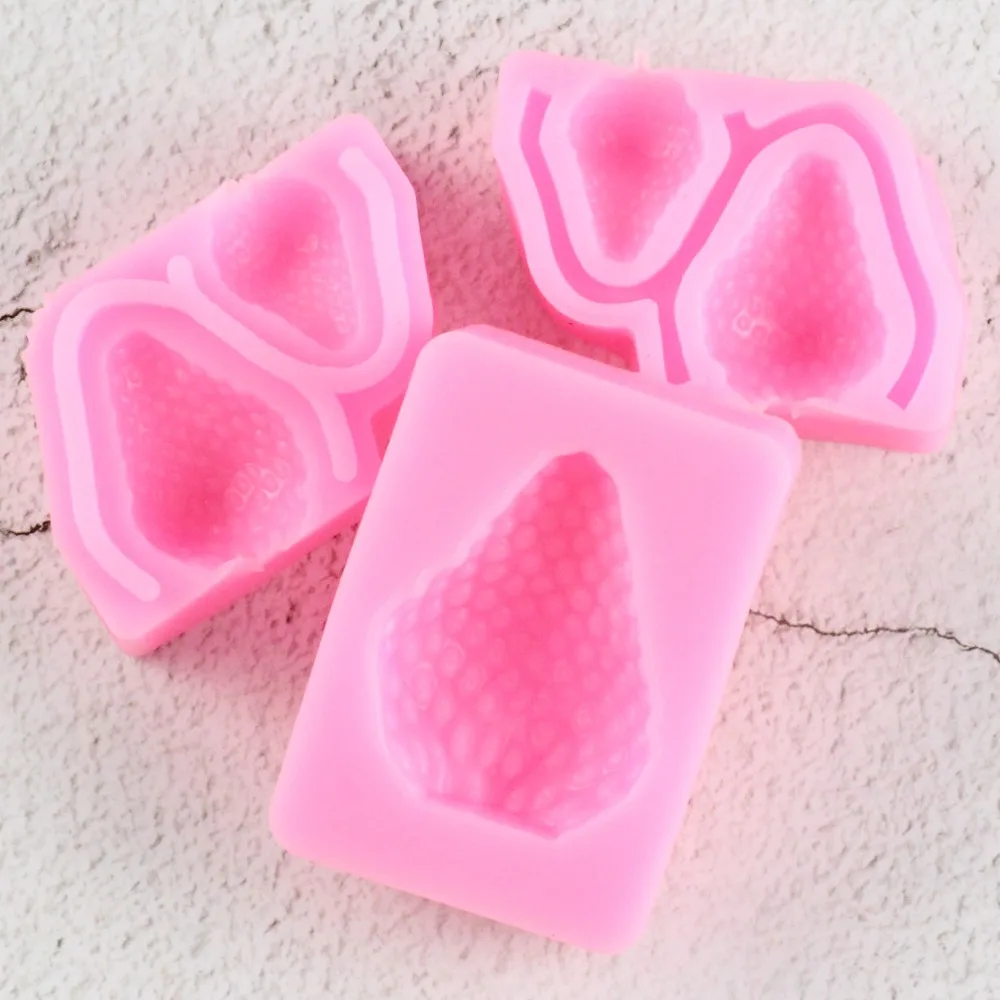 1/2 шт. клубника силиконовая форма для выпечки в Fondant Mold DIY сахарные формы для выпечки инструменты Кухня аксессуары