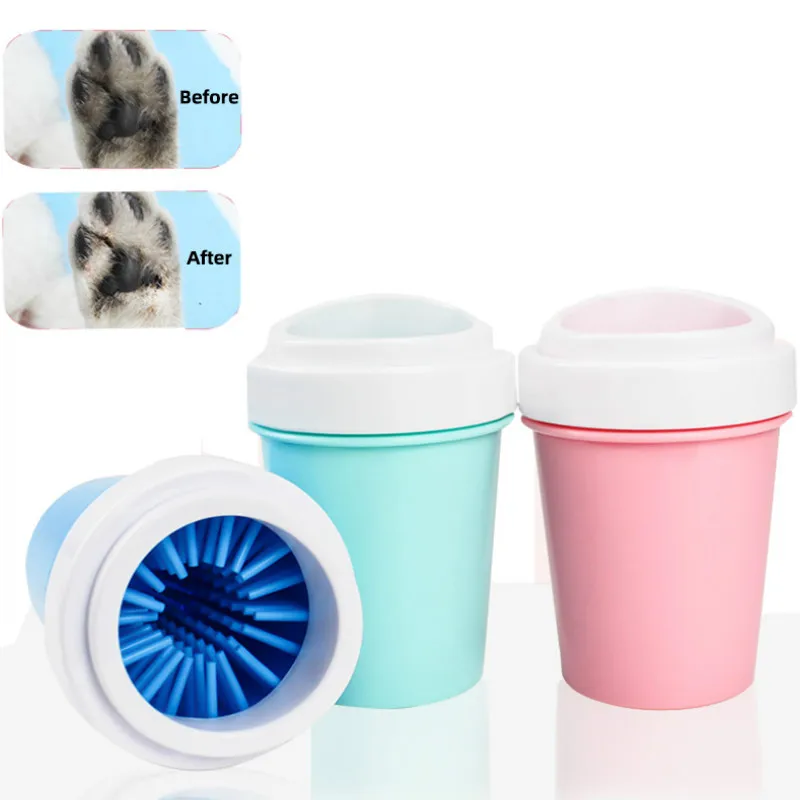 

1PCS Pet Dog Foot Cup Wiping Foot Washing Device Small Medium Dogs Jin Mao Teddy Cat Cleaning Products Acessorios