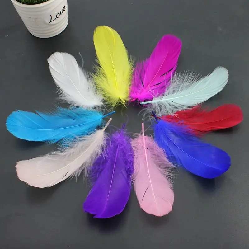 Розничная продажа гусиных перьев 50 шт. 7 10 см 3 4 дюйма принадлежности для