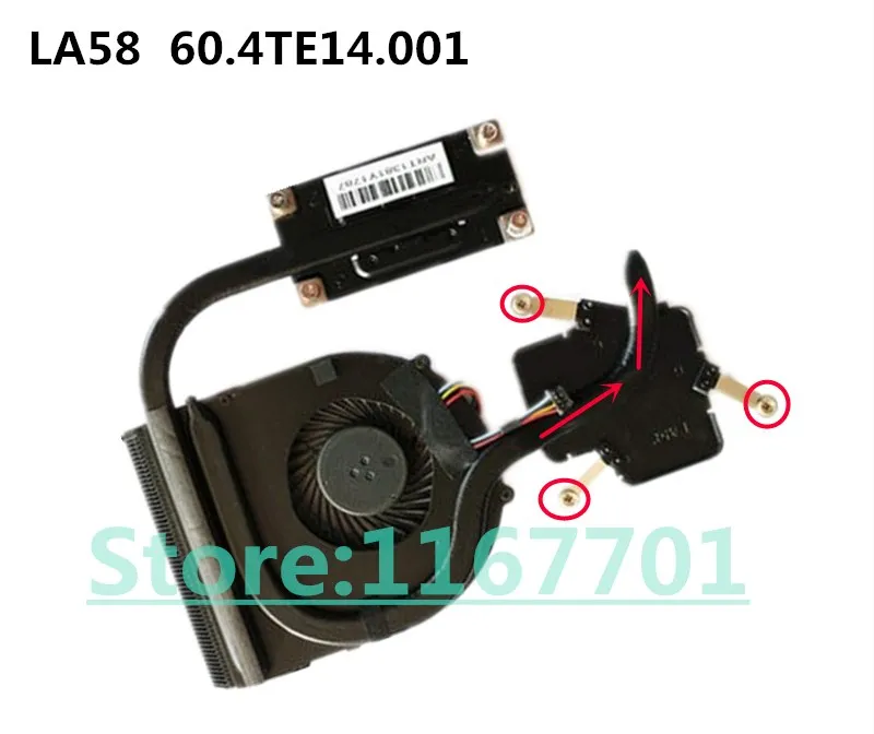 

New Laptop/Notebook independent CPU Cooling Radiator Heatsink/Fan for Lenovo V580C B590 V580 M590 B580A LA58 60.4TE14.001