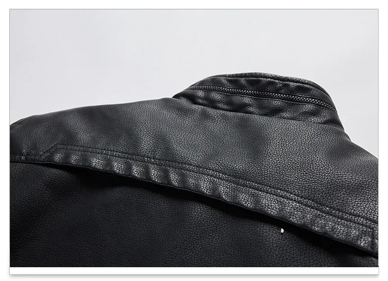 Robmoda, зимняя кожаная куртка для мужчин, модный бренд, искусственная кожа, высокое качество, верхняя одежда, мужские деловые куртки с воротником-стойкой, на молнии, уличная одежда