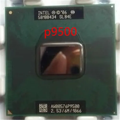 Процессор intel P9500 для ноутбука двухъядерный процессор 2 53 ГГц 6 Мб 1066 МГц разъем