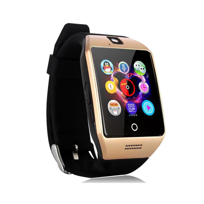 Смарт часы Q18 Bluetooth умные для Android Apple IOS мобильный телефон с SIM TF камера Pedomete PK V8