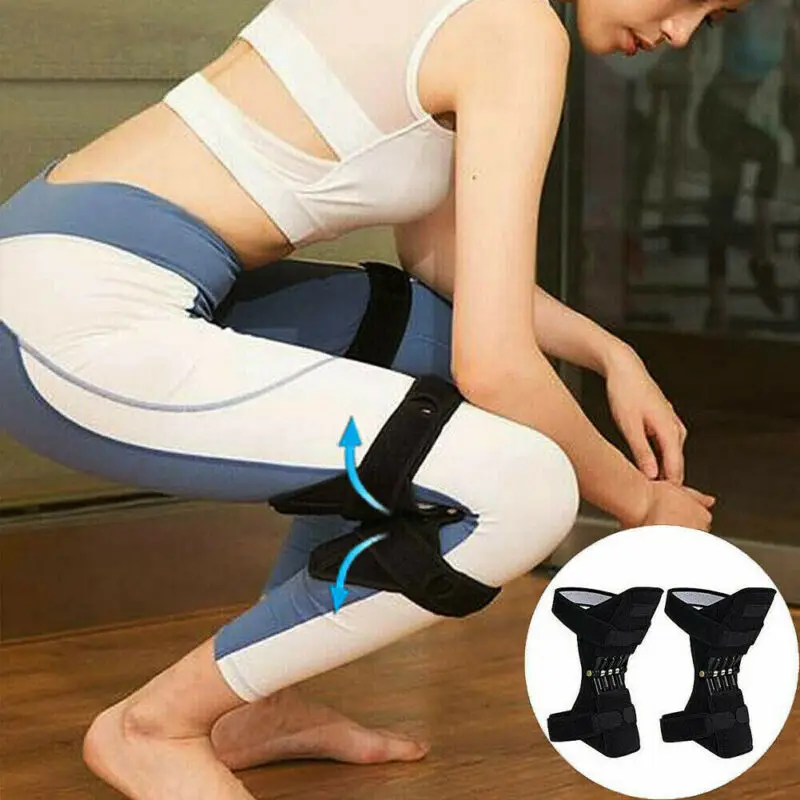 1 шт. унисекс Электрический подъемник поддержка Наколенники мощный отскок Весна