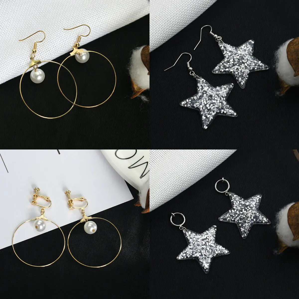 Женские серьги-подвески золотого цвета большие экстравагантные круглые серьги с