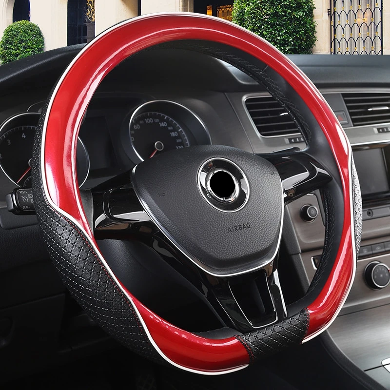 Чехол рулевого колеса автомобиля D форма/кольцо для Volkswagen Golf 7 2015 POLO Tigua Sagitar Beetle Kia