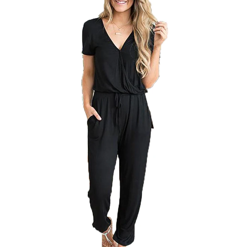 

Женский Облегающий комбинезон Harajuku, повседневный цельный комбинезон, лето 2019