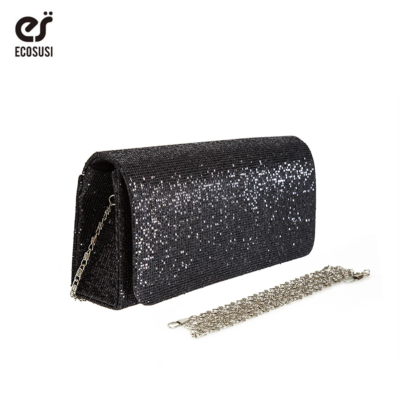 ECOSUSI вечерние сумки женские клатчи Ослепительная сумка на плечо сверкающая