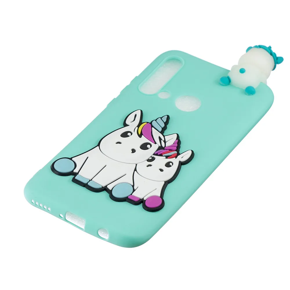 Чехол с единорогом из мультфильма для Huawei P20 Lite 2019 5 84 дюймов силиконовый чехол