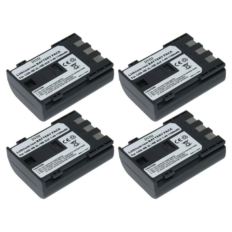 DVISI NB-2L NB2L NB 2L 1100mAh литий-ионная батарея для камеры Canon Power shot S30 S40 S45 S50 S60 S70 350D 400D G9 G7 |
