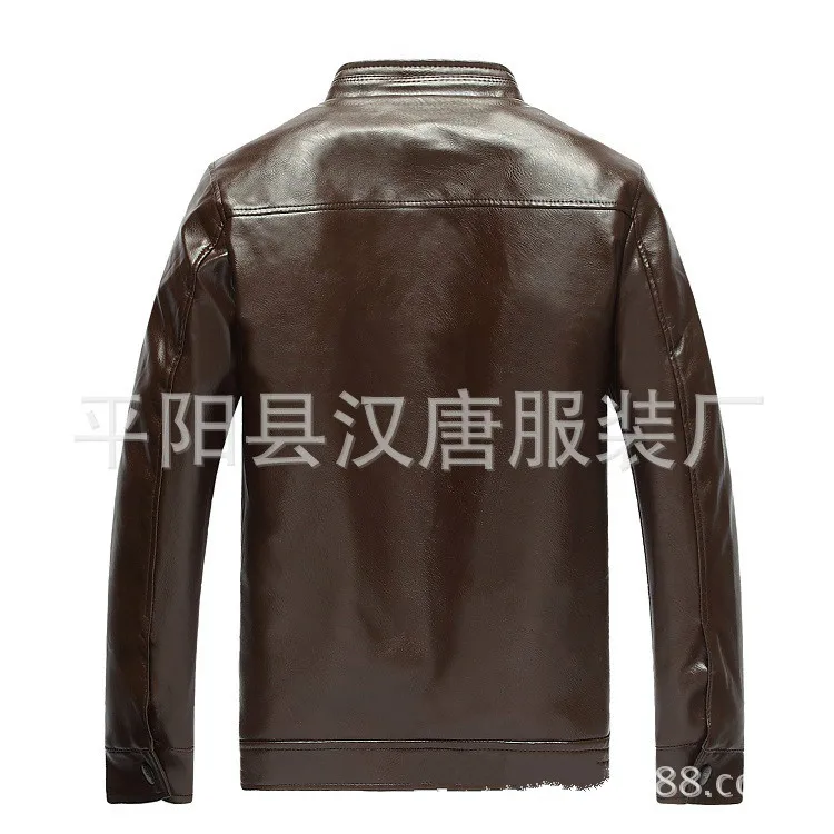 Winter Warm Men's Leather Jacket PU Men Motorcycle Thicken Coat Fashion Clothes Black Brown | Мужская одежда