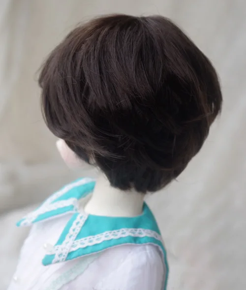 BJD кукла парики из черного и коричневого цвета имитация мохер для 1/3 1/4 DD Кукла SD MSD