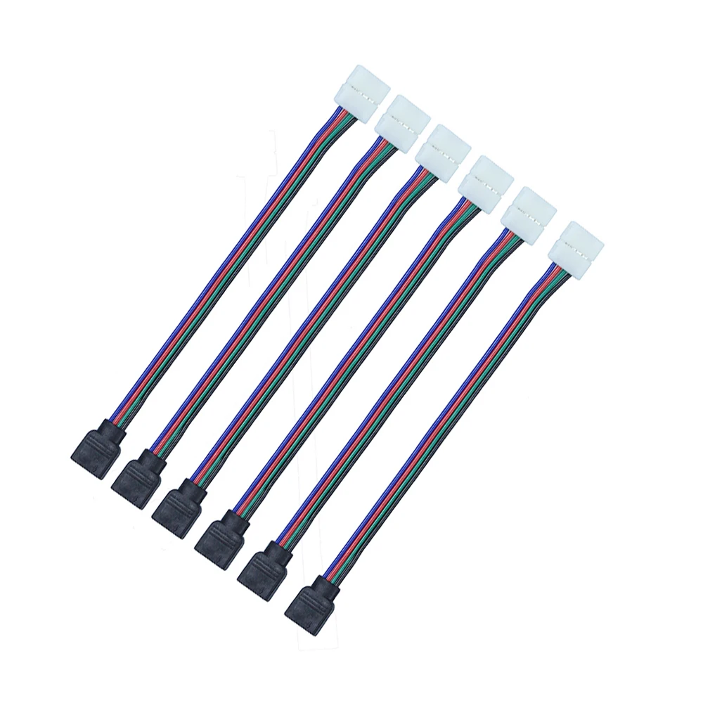 5 шт./лот 10 мм 4 Pin RGB Светодиодная лента Разъем Solderless PCB плата с гнездовым разъемом