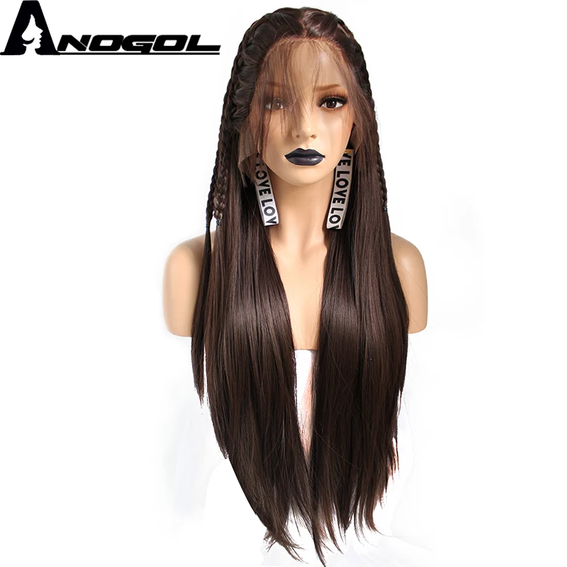 Anogol средняя часть коричневый высокотемпературные косички из волокна