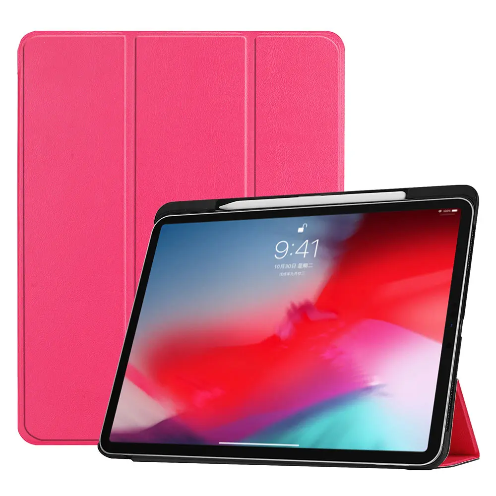 Чехол со слотом для карандаша для ipad pro 11 трехкратный Магнитный смарт-чехол Защитный чехол для ipad pro 11 A80 A2013