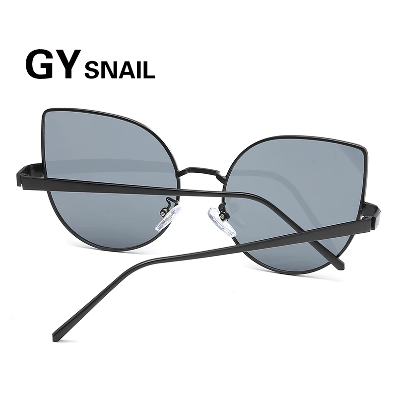 GYsnail большой кошачий глаз солнцезащитные очки для женщин брендовая Дизайнерская