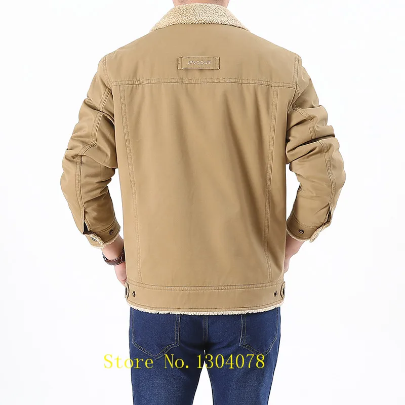 AFS JEEP parka Мужская Толстая флисовая короткая куртка мужская Высококачественная джинсовая военный бомбардировщик зимняя мужская куртка-парка плюс размер 4XL