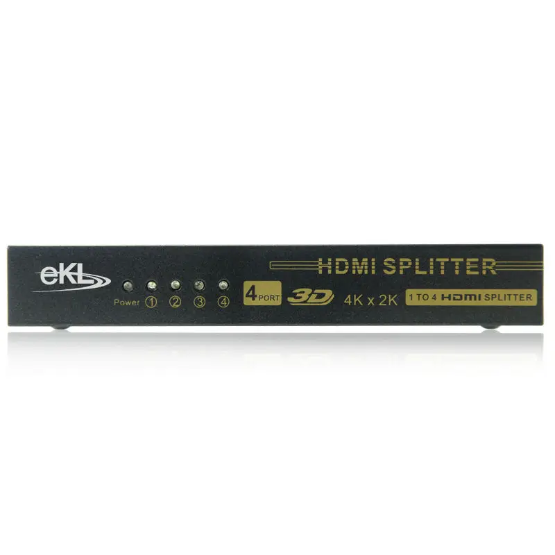 EKL-HS104 HDMI Splitter 1 вход 4 выхода 3D HD видео компьютер К с аудио 1080 P адаптер |