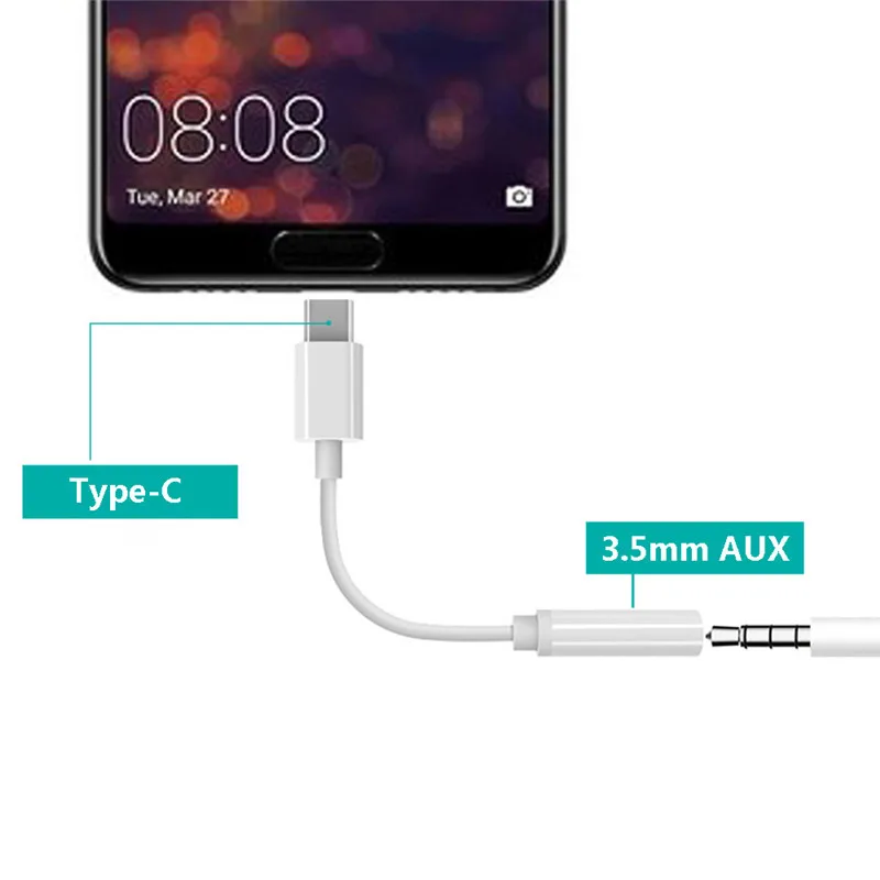 10 шт./партия USB 3 1 type-C адаптер type C до 5 мм аудиокабель для наушников USB-C AUX Наушники