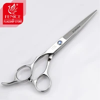 fenice high quality 6 0 inch hair cutting scissors blue screw left hand use for barber shop hairdressing beauty salon shears