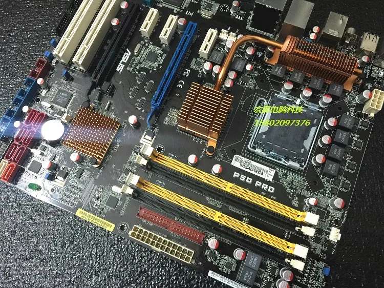 Оригинал материнская плата для ASUS P5Q Pro Рабочего Материнская Плата LGA 775 DDR2 платы 16