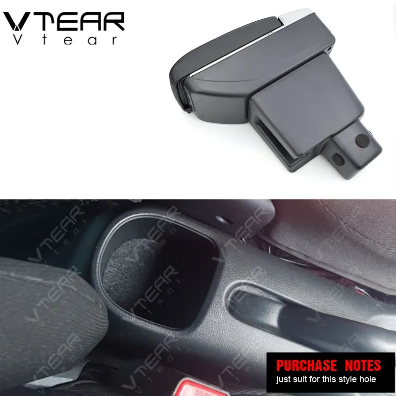 Vtear для Honda Amaze автомобильный подлокотник кожаный usb интерфейс коробка хранения