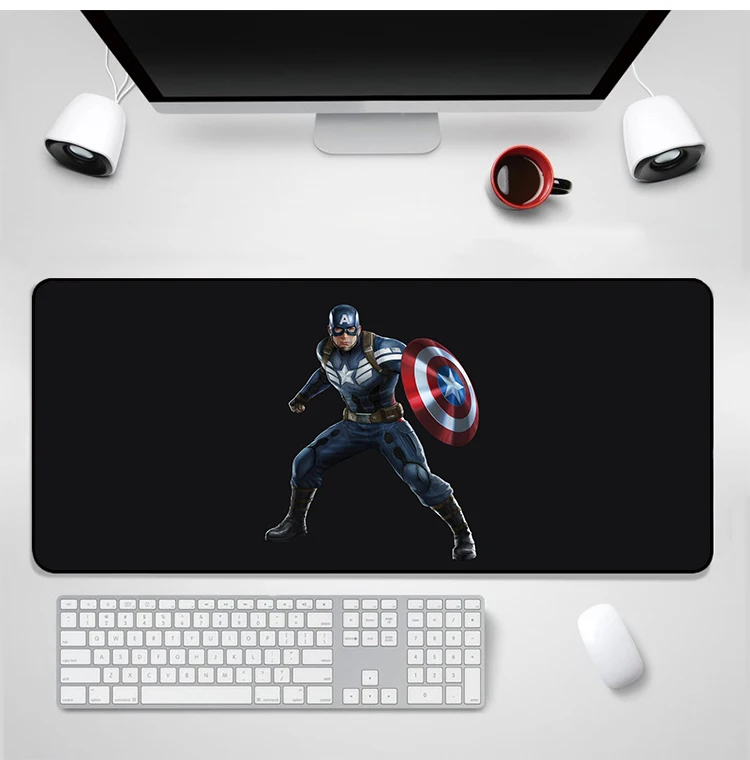 YIMAOC Marvel comics Капитан Америка коврик для мыши компьютерный Противоскользящий