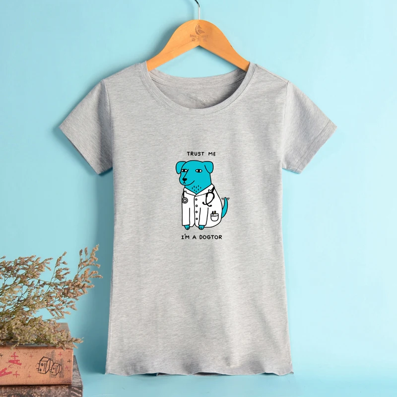 BTS Dogtor Базовая футболка Для женщин летние шорты рукавом Повседневное Harajuku