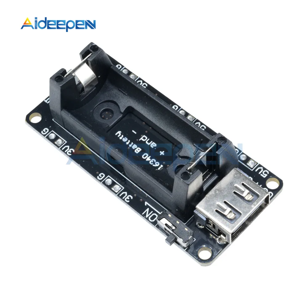 16340 перезаряжаемая литиевая батарея зарядное устройство Щит Плата ESP8266 ESP32 модуль
