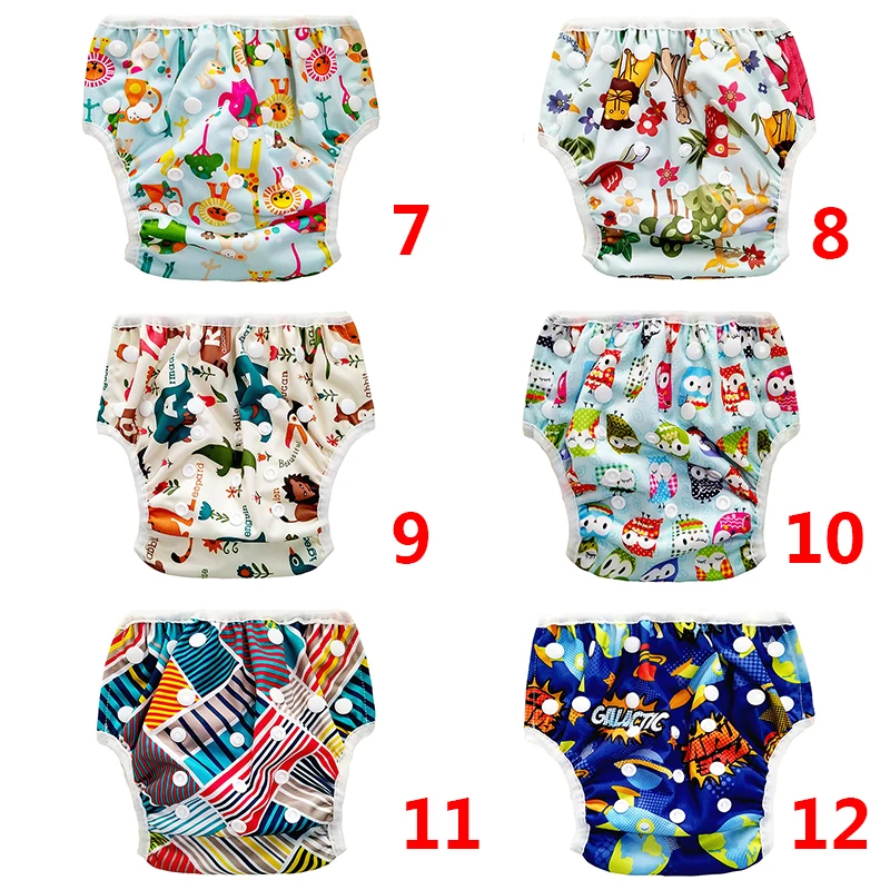 Baby Swimming Shorts Fashion Print Newborn Boy Girl Animal Print Adjustable Waterproof Swimwear Cute Baby Boy Girl Shorts