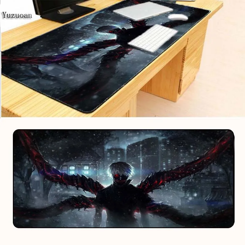 Коврик для мыши Yuzuoan Tokyo Ghoul большой коврик компьютерный крутая игровая padmouse gamer to
