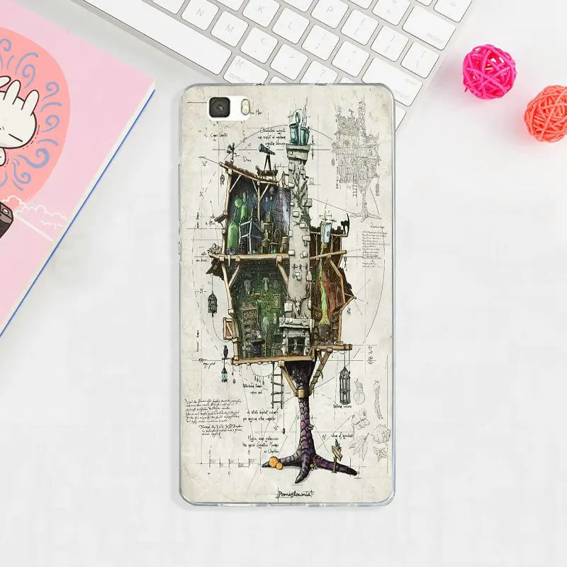 Soft TPU Silicon Phone Case for Huawei P8 P9 P10 P20 Lite Mate 10 Pro Y3 Y5 Y6 II Y7 Honor 6X Plus Fantasy World Steampunk Ship | Мобильные