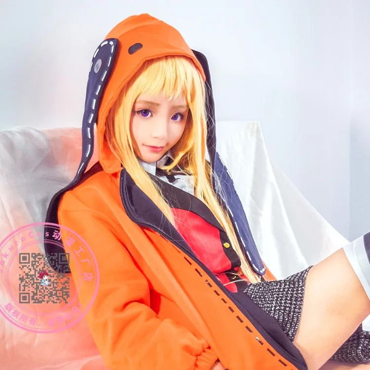 Аниме фигурка Kakegurui Yomotsuki Runa JK школьная форма для девочек костюмы оранжевая