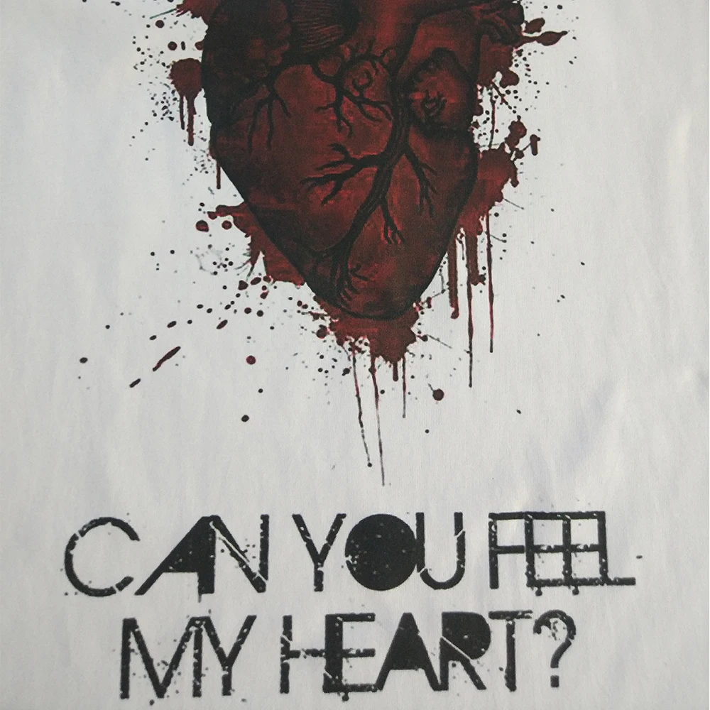 Bring Me The Horizon Can You Feel My Heart мужские футболки с цифровым принтом, чёсаный хлопок, 180 г/м2, мужские футболки на заказ
