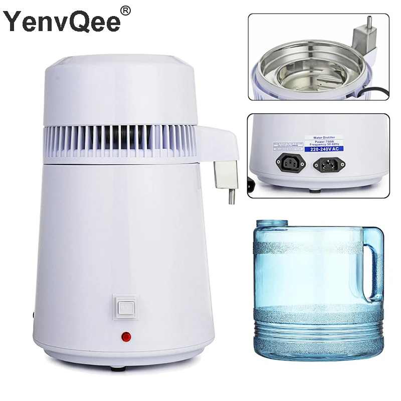 Бытовой дистиллятор для чистой воды 4L дистиллированная машина Дистилляция