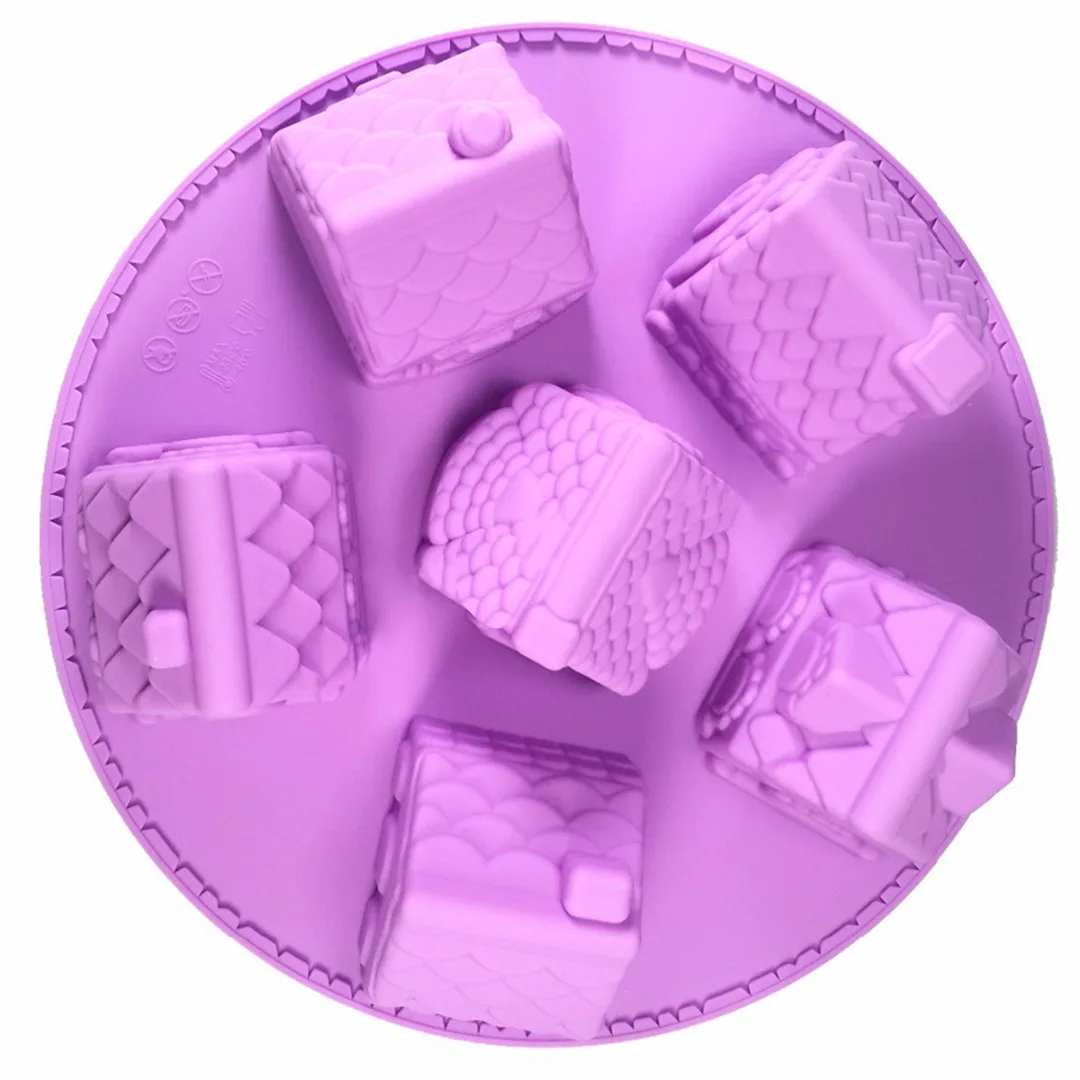 JX LCLYL 3D мини дома форма для выпечки тортов рисунок Имбирный пряник силиконовая в