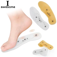 1 pair magnetic therapy massager insoles for menwomen promote blood circulation foot magnet health care shoe pads shoes insole