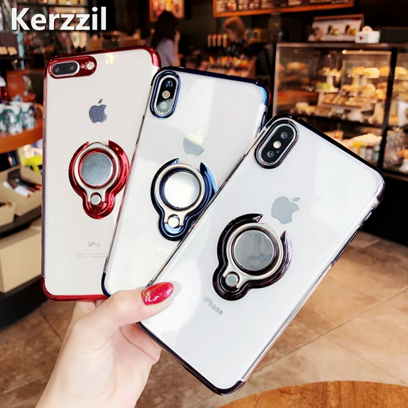 Роскошный чехол с покрытием для iPhone X XR XS Max мягкий силиконовый автомобильный