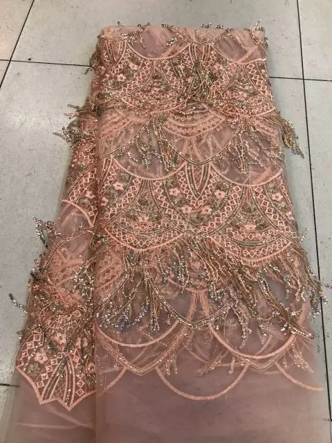 African 3D Flower Lace Fabric Embroidered Nigerian Laces Bridal High Quality French Tulle For Women ML6467 | Дом и сад