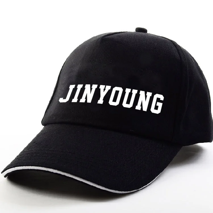 [MYKPOP]2018 Новое поступление GOT7 JinYoung классический черный модный дизайн хип хоп