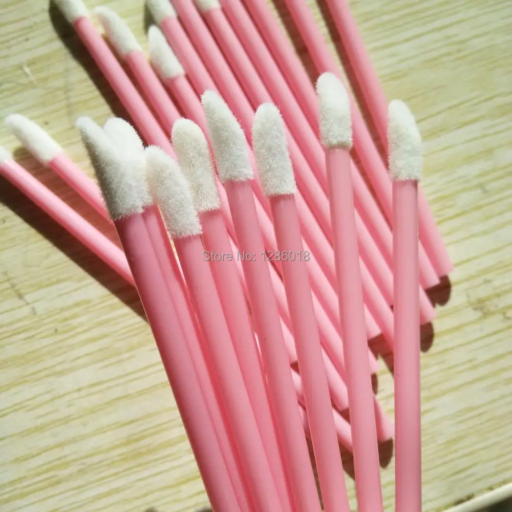 200 шт. розовая мини кисть для губ|lip brush|mini lip brushdisposable brush |