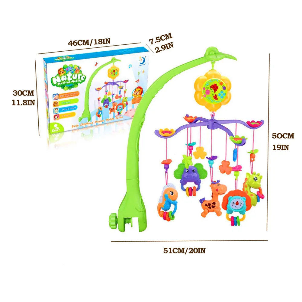 Новорожденные игрушки для детей 6 24 месяцев мобильный светильник развивающие