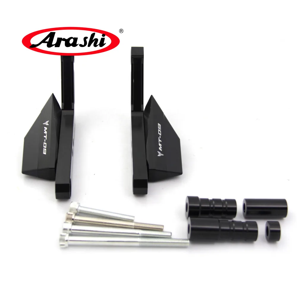 Arashi 2 шт. MT 09 CNC ползунок для двигателя крышка защитная колодка YAMAHA MT09 FZ09 2014 2015 2016 2017