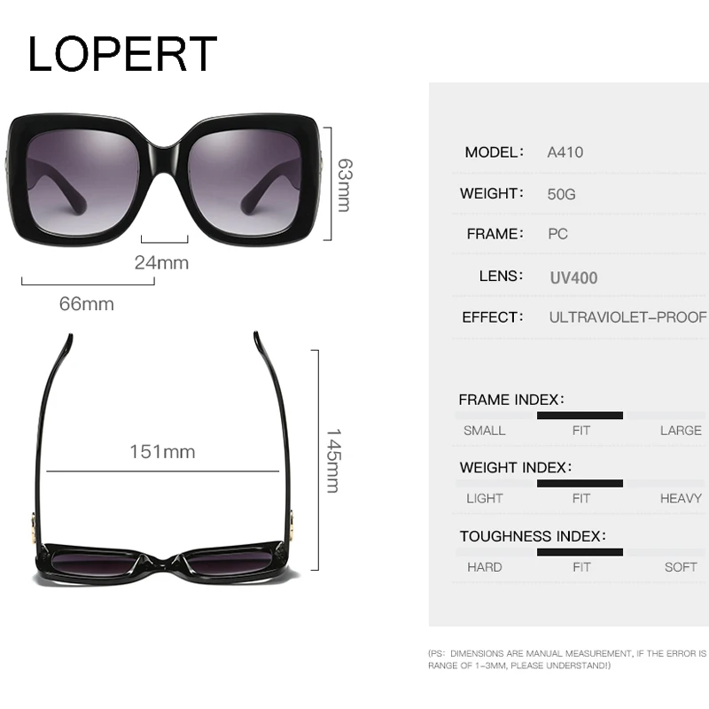 Женские солнцезащитные очки LOPERT Cat Eye брендовые дизайнерские винтажные оверсайз