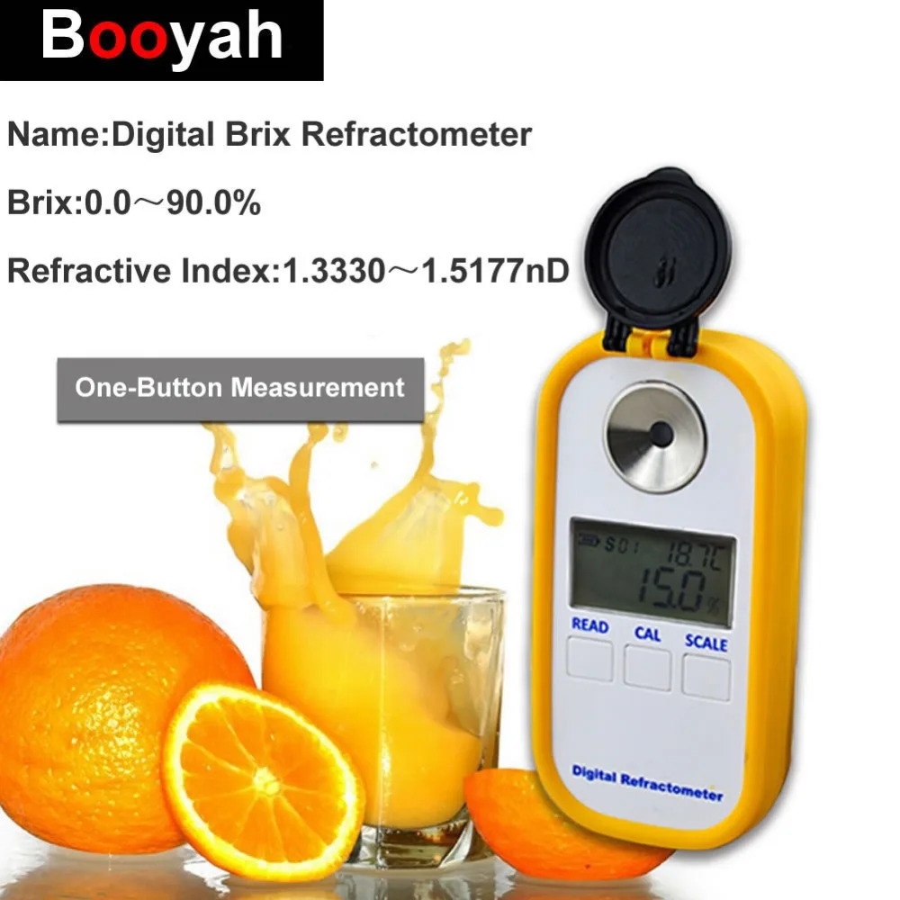 Оригинальный Цифровой рефрактометр Booyah DR102 резиновый для снятия латекса