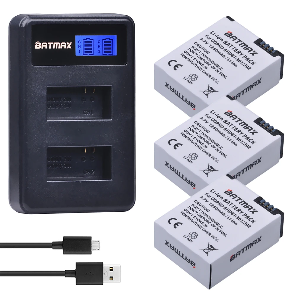 Аккумуляторные батарейки и зарядное устройство с двумя USB портами ЖК дисплеем